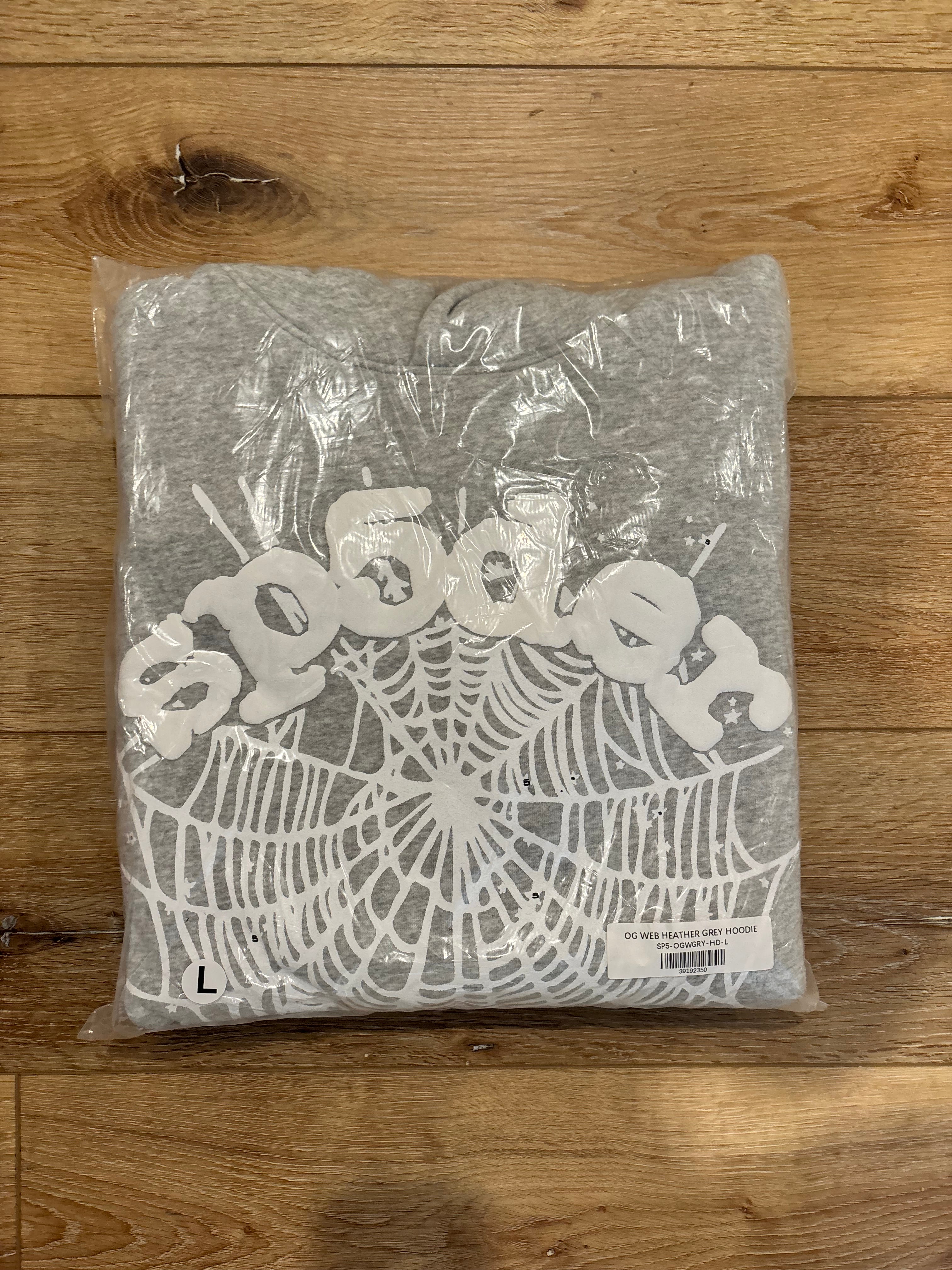 Light grey spyder hoodie